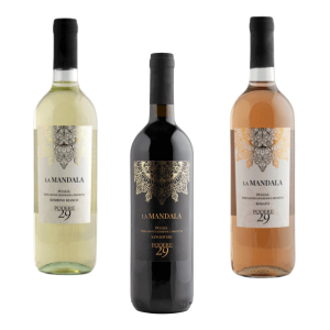 Kit Vinhos Italianos La Mandala - Trio Branco, Rose e Tinto